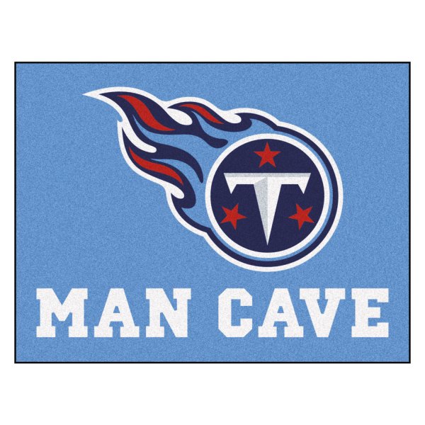 FanMats® - Tennessee Titans 33.75" x 42.5" Nylon Face Man Cave All-Star Floor Mat with "Comet T" Logo