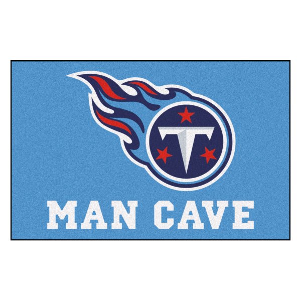 FanMats® - Tennessee Titans 19" x 30" Nylon Face Man Cave Starter Mat with "Comet T" Logo