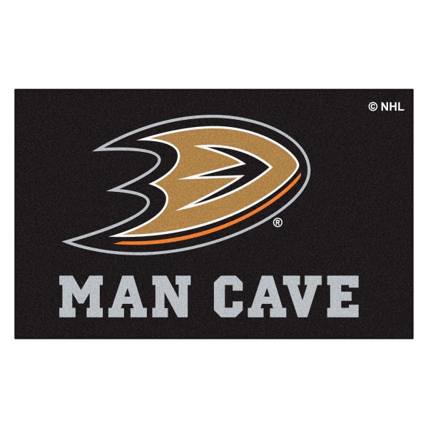 FanMats® - Anaheim Ducks 60" x 96" Nylon Face Man Cave Ulti-Mat with "Duck Foot" Logo