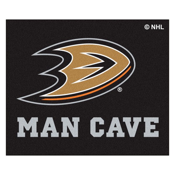 FanMats® - Anaheim Ducks 59.5" x 71" Nylon Face Man Cave Tailgater Mat with "Duck Foot" Logo