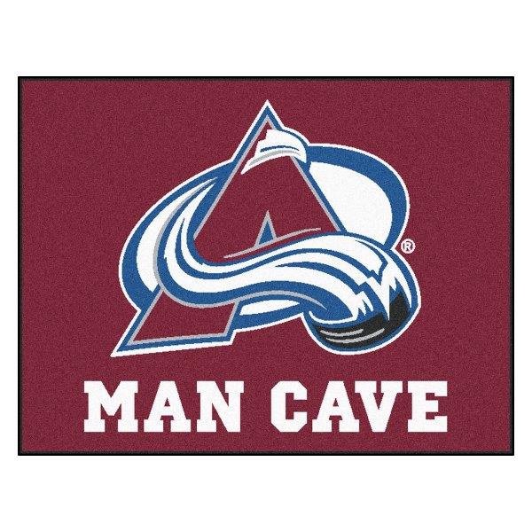 FanMats® - Colorado Avalanche 33.75" x 42.5" Nylon Face Man Cave All-Star Floor Mat with "Mountain A" Logo