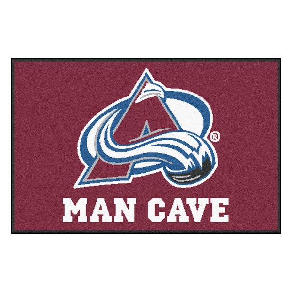 FanMats® - Colorado Avalanche 19" x 30" Nylon Face Man Cave Starter Mat with "Mountain A" Logo