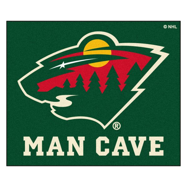 FanMats® - Minnesota Wild 59.5" x 71" Nylon Face Man Cave Tailgater Mat with "Wild" Primary Logo