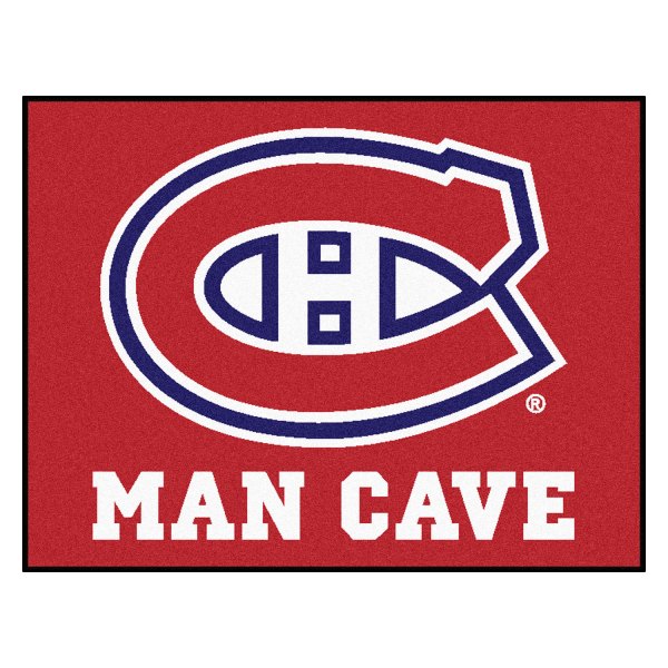 FanMats® - Montreal Canadiens 33.75" x 42.5" Nylon Face Man Cave All-Star Floor Mat with "C" Primary Logo