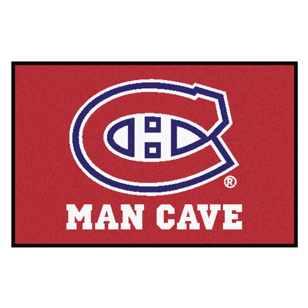 FanMats® - Montreal Canadiens 19" x 30" Nylon Face Man Cave Starter Mat with "C" Primary Logo