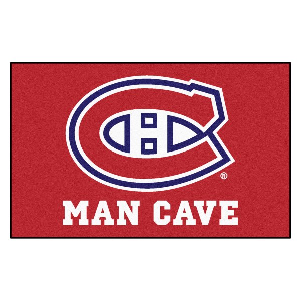 FanMats® - Montreal Canadiens 60" x 96" Nylon Face Man Cave Ulti-Mat with "C" Primary Logo