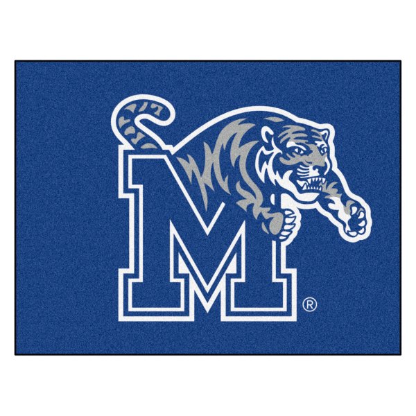 FanMats® - University of Memphis 33.75" x 42.5" Nylon Face All-Star Floor Mat with "M & Tiger" Logo
