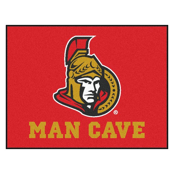 FanMats® - Ottawa Senators 33.75" x 42.5" Nylon Face Man Cave All-Star Floor Mat with "Senator" Logo