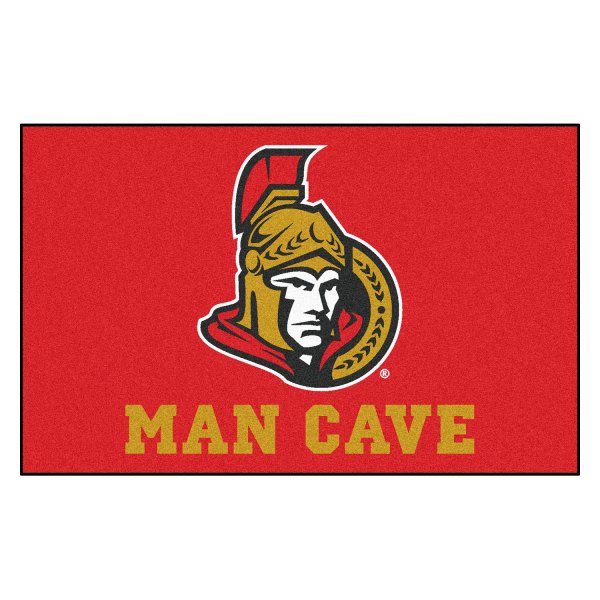 FanMats® - Ottawa Senators 60" x 96" Nylon Face Man Cave Ulti-Mat with "Senator" Logo