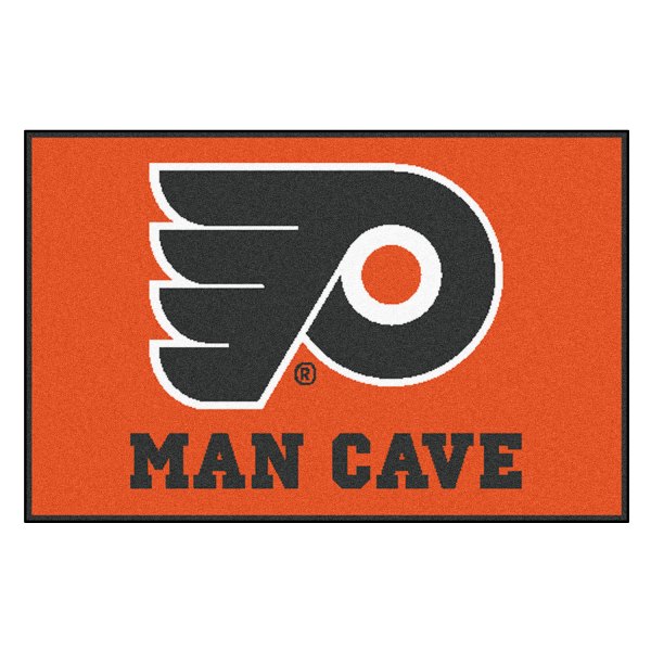 FanMats® - Philadelphia Flyers 19" x 30" Nylon Face Man Cave Starter Mat with "P" Logo