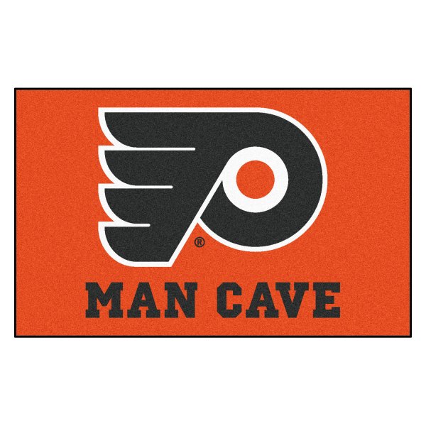 FanMats® - Philadelphia Flyers 60" x 96" Nylon Face Man Cave Ulti-Mat with "P" Logo