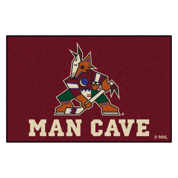 FanMats® - Arizona Coyotes 19" x 30" Nylon Face Man Cave Starter Mat with "Coyotes" Logo