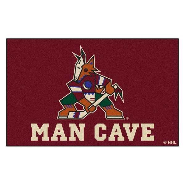 FanMats® - Arizona Coyotes 60" x 96" Nylon Face Man Cave Ulti-Mat with "Coyotes" Logo