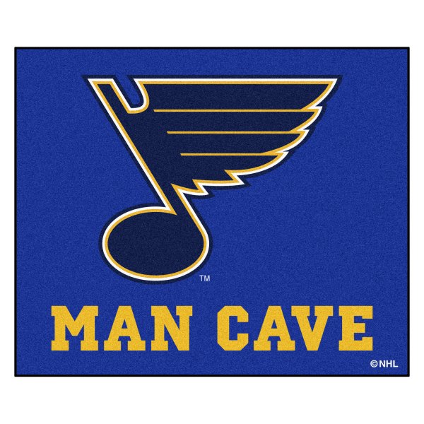 FanMats® - St. Louis Blues 59.5" x 71" Nylon Face Man Cave Tailgater Mat with "Music Note" Primary Logo