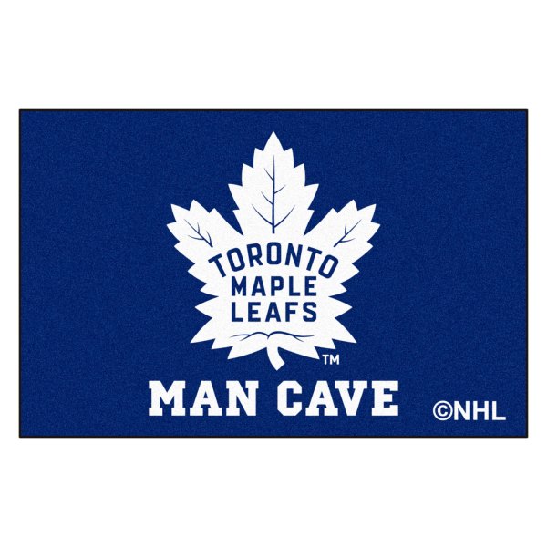 FanMats® - Toronto Maple Leafs 19" x 30" Nylon Face Man Cave Starter Mat with "Maple Leaf" Logo