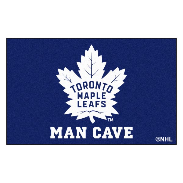 FanMats® - Toronto Maple Leafs 60" x 96" Nylon Face Man Cave Ulti-Mat with "Maple Leaf" Logo
