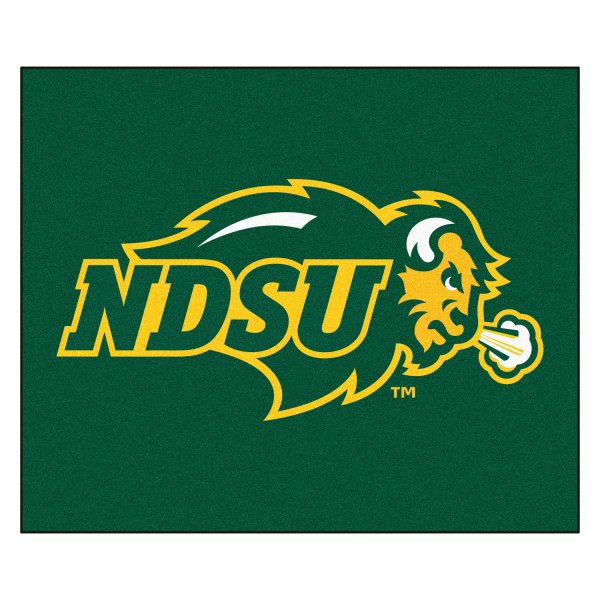 FanMats® - North Dakota State University 59.5" x 71" Nylon Face Tailgater Mat with "NDSU & Bison" Logo