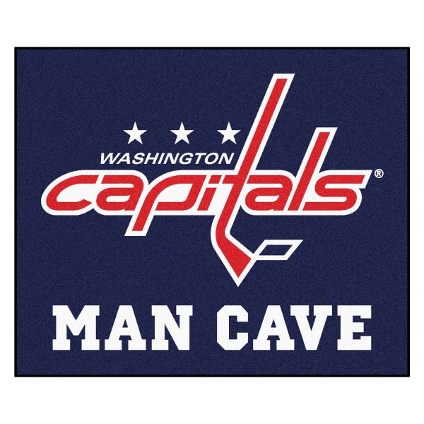 FanMats® - Washington Capitals 59.5" x 71" Nylon Face Man Cave Tailgater Mat with "Capitals" Logo