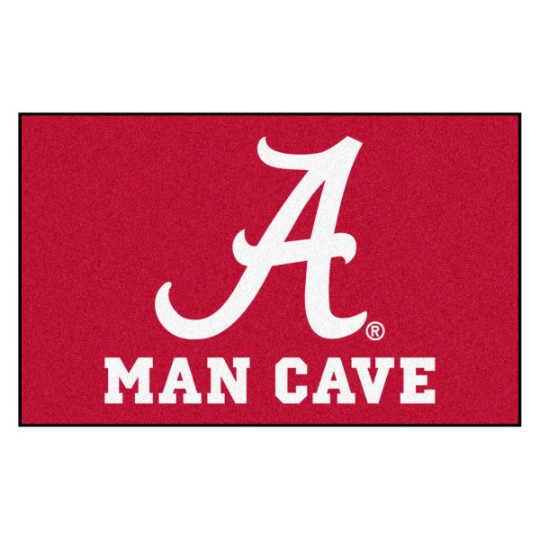 FanMats® - University of Alabama 60" x 96" Nylon Face Man Cave Ulti-Mat with "Script A" Logo