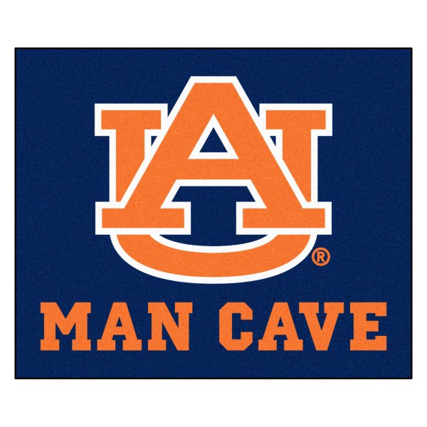 FanMats® - Auburn University 59.5" x 71" Nylon Face Man Cave Tailgater Mat with "AU" Logo