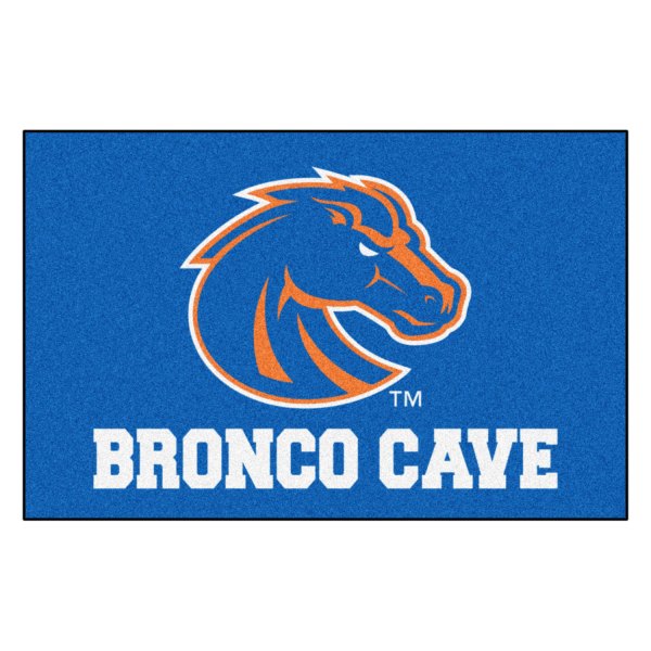 FanMats® - Boise State University 19" x 30" Nylon Face Man Cave Starter Mat with "Bronco" Logo