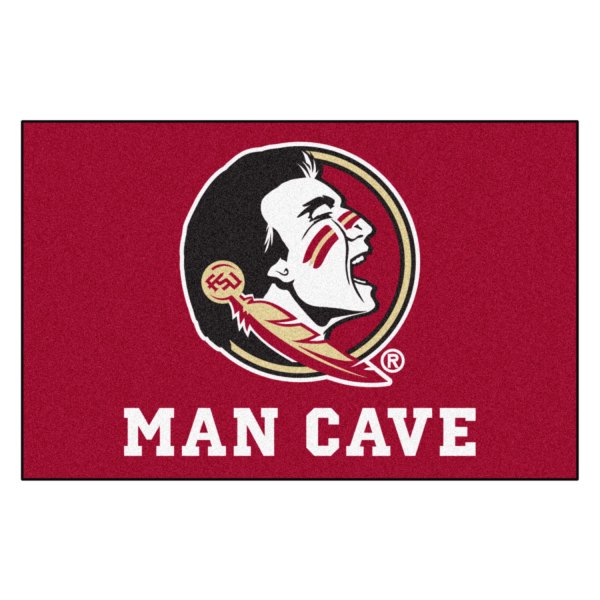 FanMats® - Florida State University 19" x 30" Nylon Face Man Cave Starter Mat with "Seminole" Logo