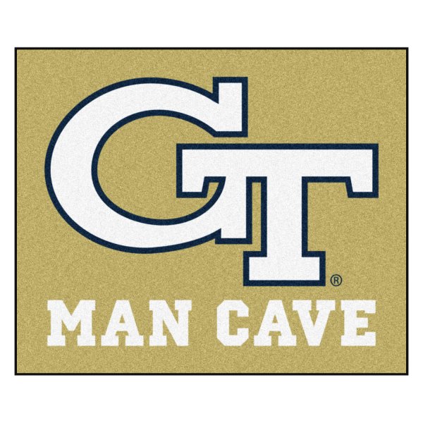 FanMats® - Georgia Tech 59.5" x 71" Nylon Face Man Cave Tailgater Mat with "GT" Logo