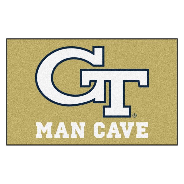 FanMats® - Georgia Tech 60" x 96" Nylon Face Man Cave Ulti-Mat with "GT" Logo