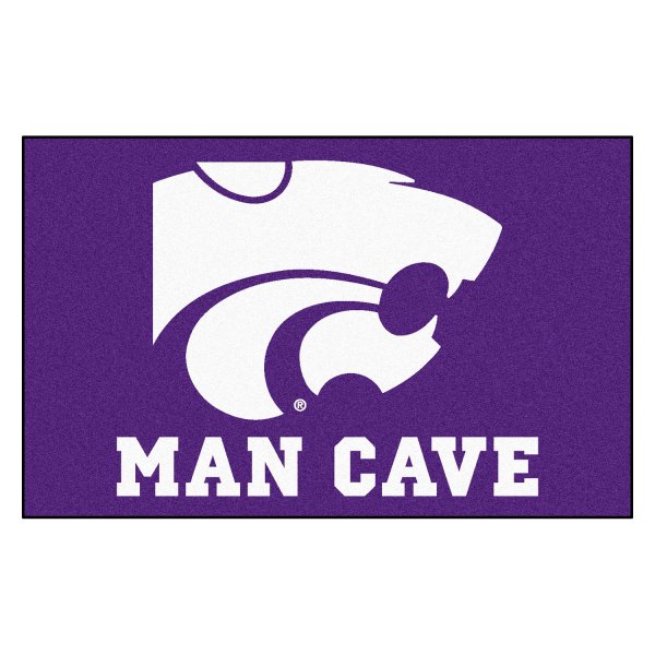 FanMats® - Kansas State University 60" x 96" Nylon Face Man Cave Ulti-Mat with "Wildcat" Logo