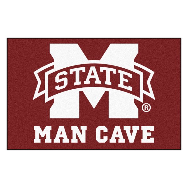 FanMats® - Mississippi State University 19" x 30" Nylon Face Man Cave Starter Mat with "M State" Logo