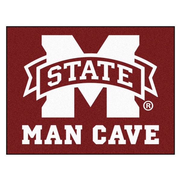 FanMats® - Mississippi State University 33.75" x 42.5" Nylon Face Man Cave All-Star Floor Mat with "M State" Logo