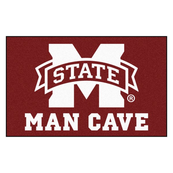 FanMats® - Mississippi State University 60" x 96" Nylon Face Man Cave Ulti-Mat with "M State" Logo