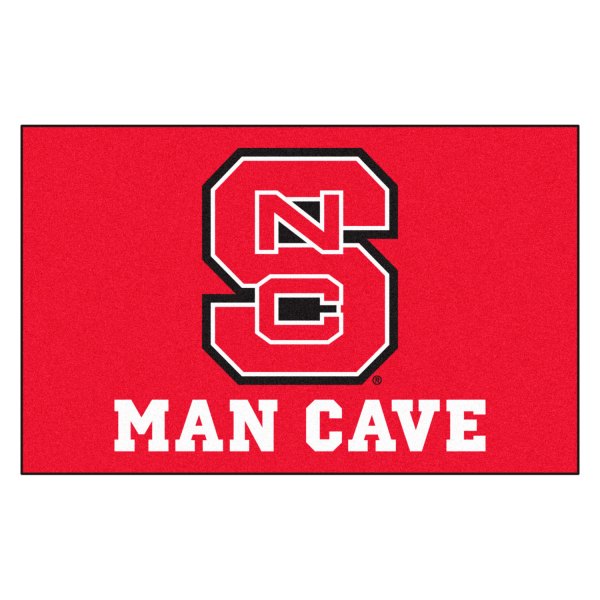 FanMats® - North Carolina State University 60" x 96" Nylon Face Man Cave Ulti-Mat with "NCS" Primary Logo