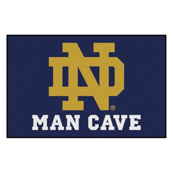FanMats® - Notre Dame 19" x 30" Nylon Face Man Cave Starter Mat with "ND" Logo