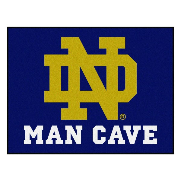 FanMats® - Notre Dame 33.75" x 42.5" Nylon Face Man Cave All-Star Floor Mat with "ND" Logo