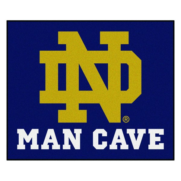 FanMats® - Notre Dame 59.5" x 71" Nylon Face Man Cave Tailgater Mat with "ND" Logo