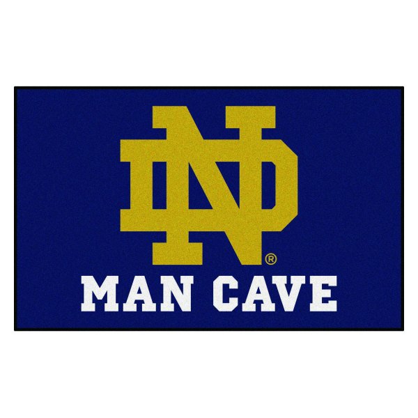FanMats® - Notre Dame 60" x 96" Nylon Face Man Cave Ulti-Mat with "ND" Logo