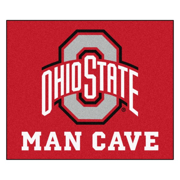 FanMats® - Ohio State University 59.5" x 71" Nylon Face Man Cave Tailgater Mat with "O & Ohio State" Logo