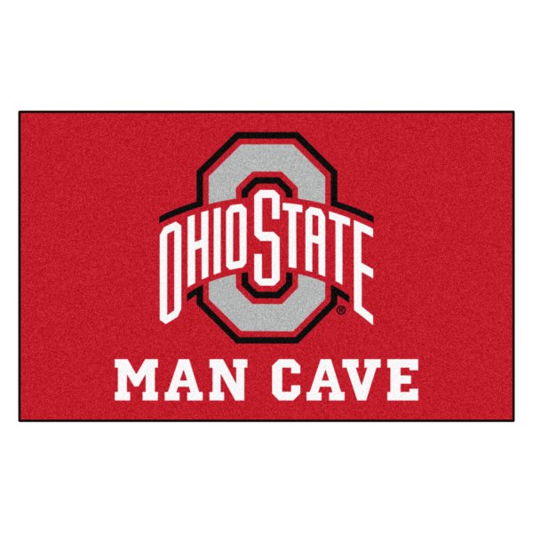 FanMats® - Ohio State University 60" x 96" Nylon Face Man Cave Ulti-Mat with "O & Ohio State" Logo