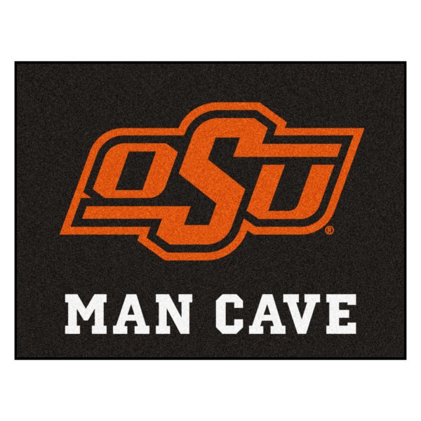 FanMats® - Oklahoma State University 33.75" x 42.5" Nylon Face Man Cave All-Star Floor Mat with "OSU" Logo