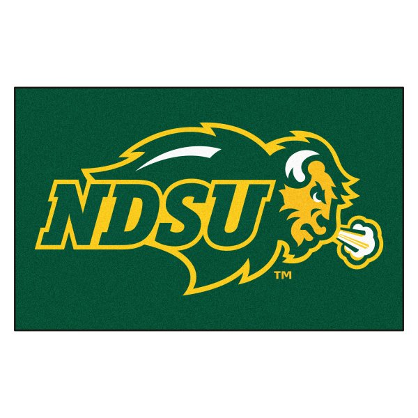 FanMats® - North Dakota State University 60" x 96" Nylon Face Ulti-Mat with "NDSU & Bison" Logo