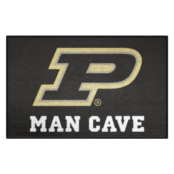 FanMats® - Purdue University 19" x 30" Nylon Face Man Cave Starter Mat with "P" Logo