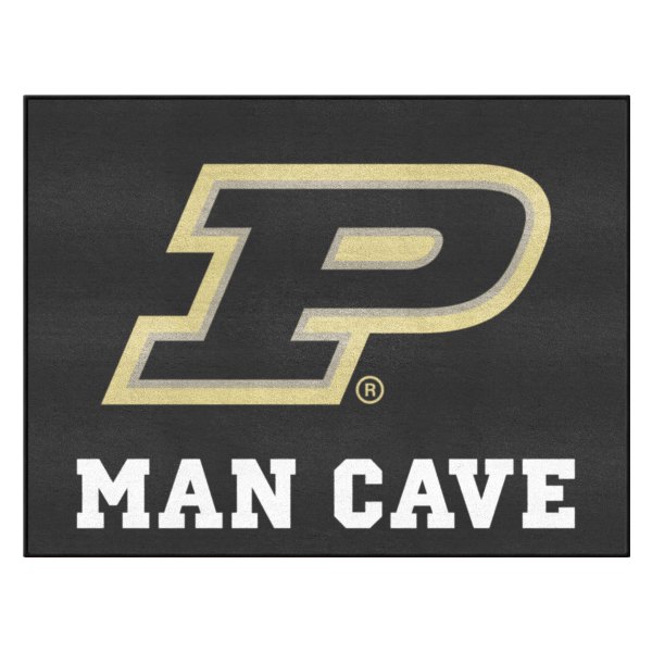 FanMats® - Purdue University 33.75" x 42.5" Nylon Face Man Cave All-Star Floor Mat with "P" Logo
