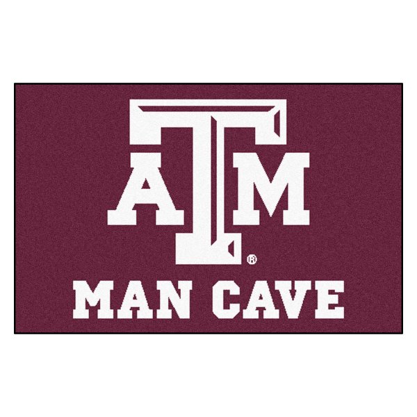 FanMats® - Texas A&M University 19" x 30" Nylon Face Man Cave Starter Mat with "ATM" Logo