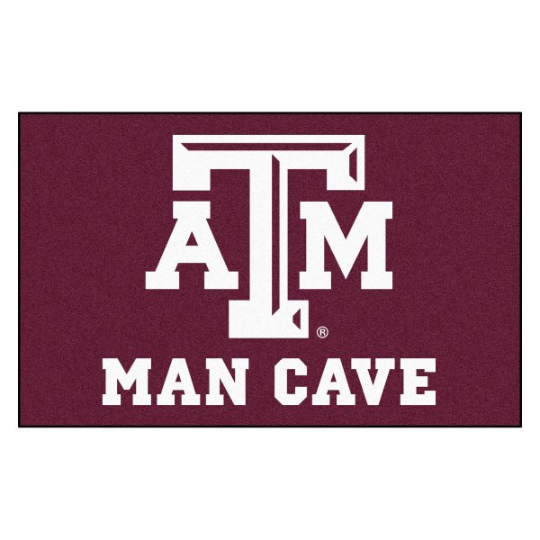 FanMats® - Texas A&M University 60" x 96" Nylon Face Man Cave Ulti-Mat with "ATM" Logo