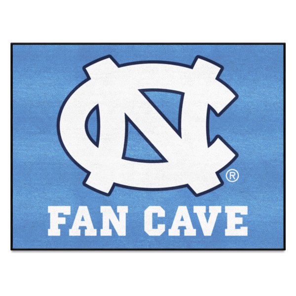 FanMats® - University of North Carolina (Chapel Hill) 33.75" x 42.5" Nylon Face Man Cave All-Star Floor Mat with "NC" Logo