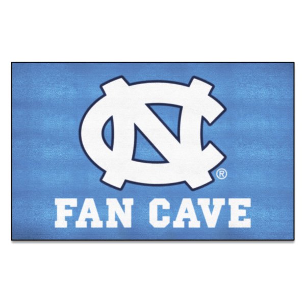 FanMats® - University of North Carolina (Chapel Hill) 60" x 96" Nylon Face Man Cave Ulti-Mat with "NC" Logo