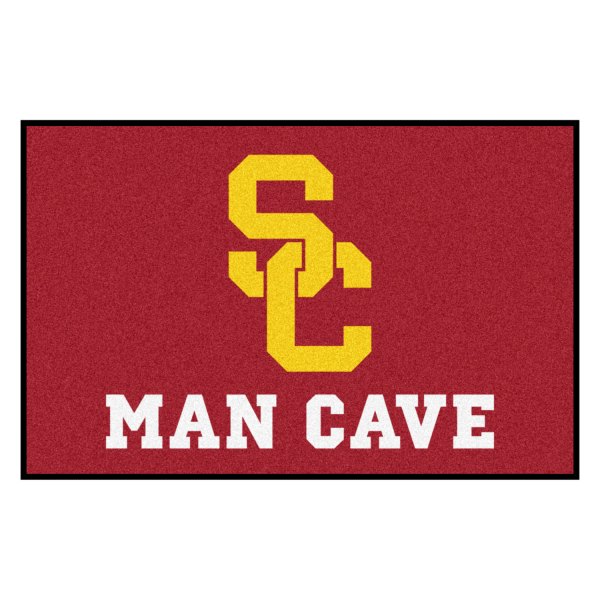 FanMats® - University of Southern California 19" x 30" Nylon Face Man Cave Starter Mat with "Block SC" Logo