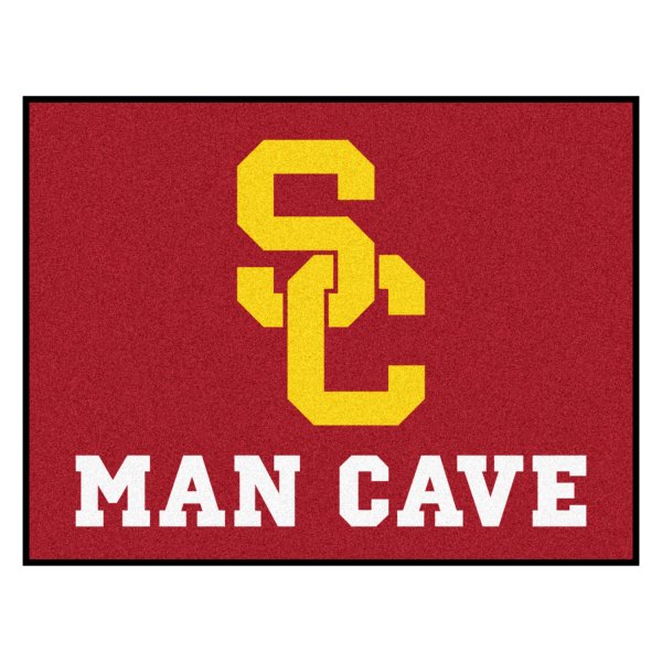 FanMats® - University of Southern California 33.75" x 42.5" Nylon Face Man Cave All-Star Floor Mat with "Block SC" Logo
