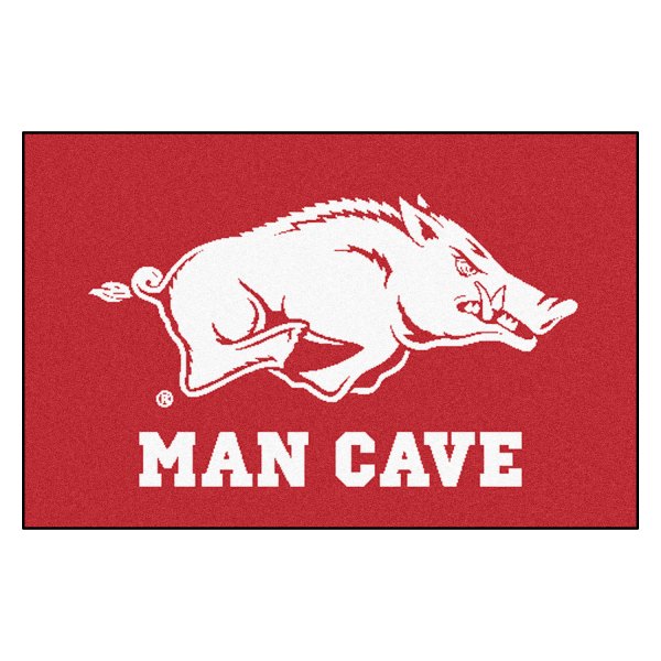 FanMats® - University of Arkansas 19" x 30" Nylon Face Man Cave Starter Mat with "Razorback" Logo